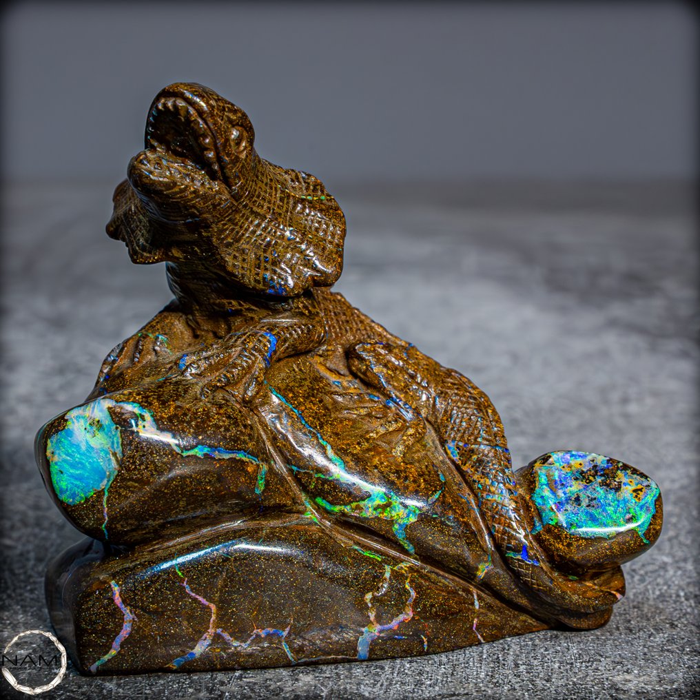 Σπάνια φυσική οπάλ Boulder από την Αυστραλία, υψηλής ποιότητας 665,35 ct (Κατασκευασμένο στην Idar-Oberstein)- 133.07 g #1.0