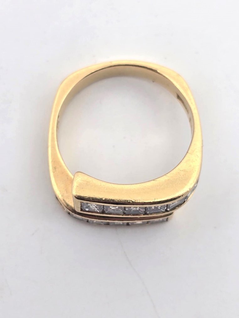 戒指 - 18 克拉 黃金 -  1.20ct. tw. 鉆石 (天然)  #4.3