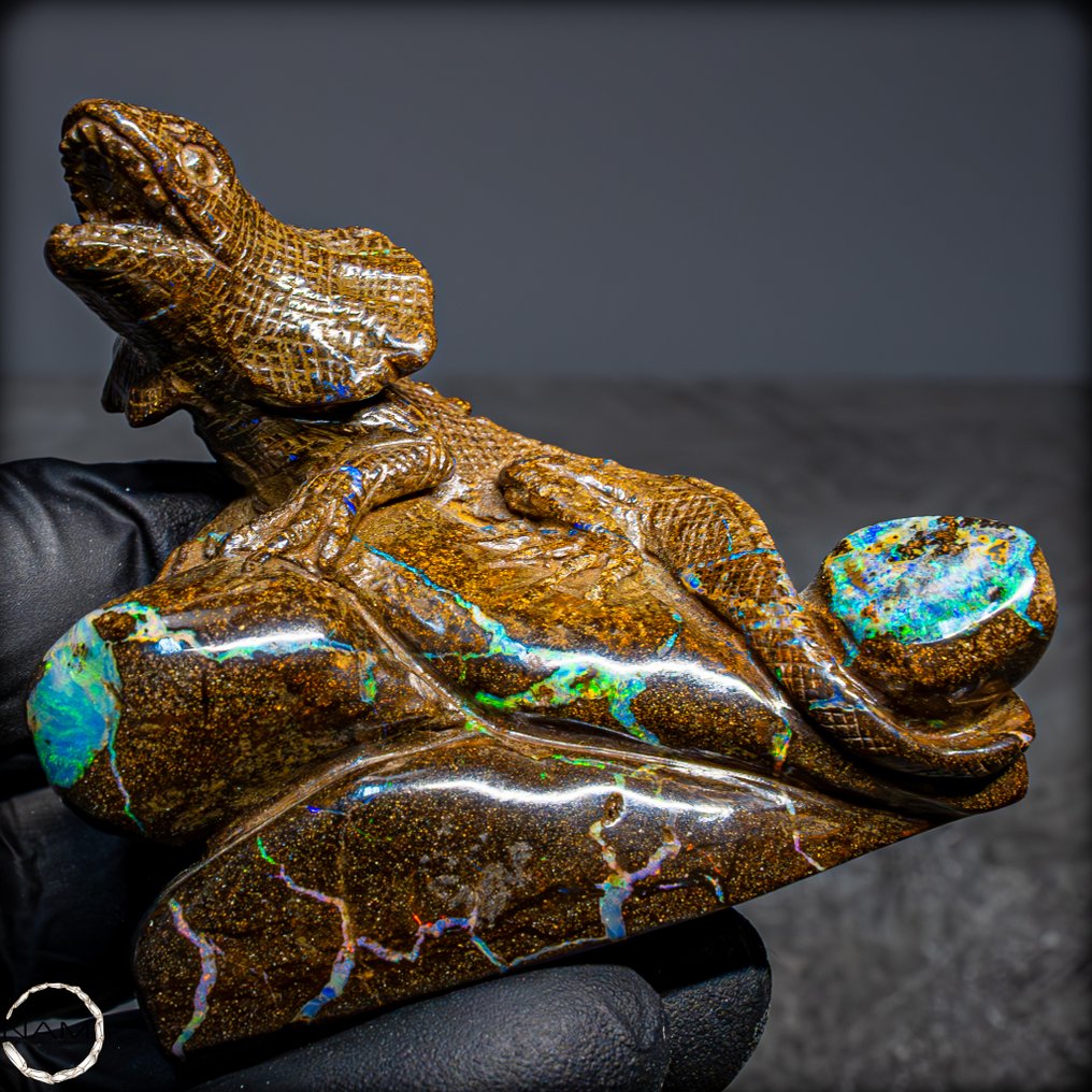 Σπάνια φυσική οπάλ Boulder από την Αυστραλία, υψηλής ποιότητας 665,35 ct (Κατασκευασμένο στην Idar-Oberstein)- 133.07 g #3.2