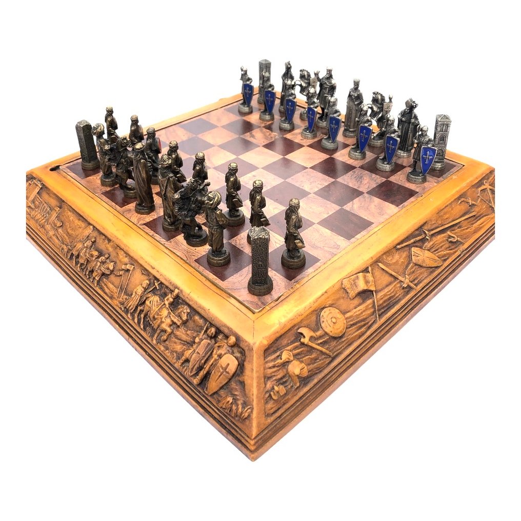 Σετ σκακιού - "La Reconquista" - πιονς από σύνθετο ξύλο, μπρούντζο και κράματα #1.0