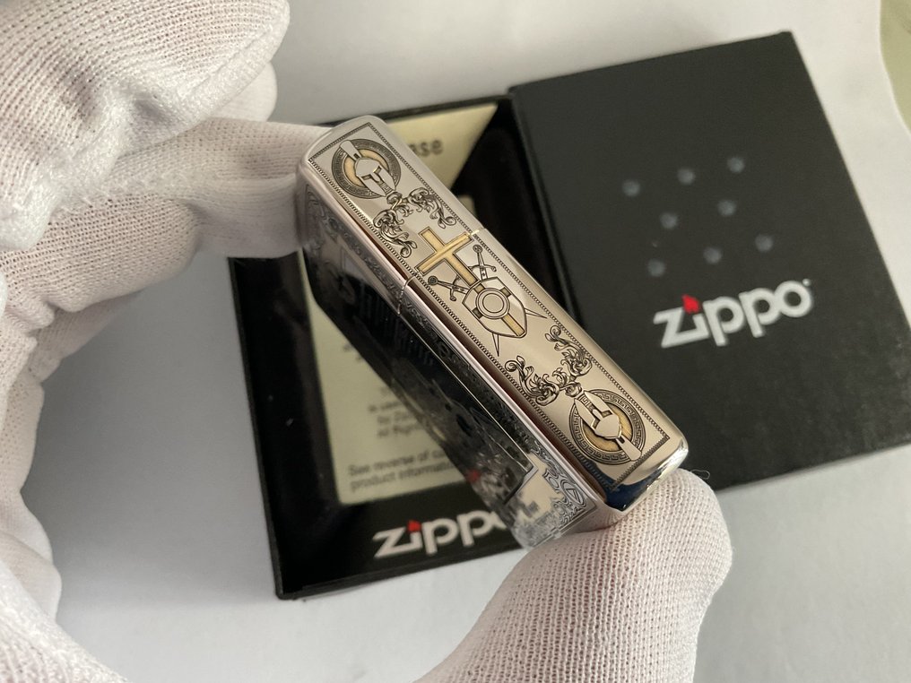 Zippo - Templars - χωρίς τιμή ασφαλείας - Αναπτήρας τσέπης - Chrome #4.3