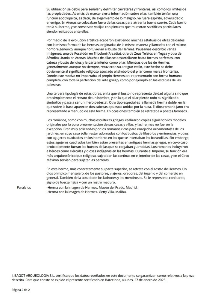 古罗马 大理石 赫尔墨斯之徽 - 21 cm #4.3