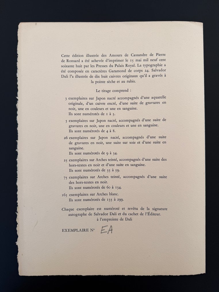 Salvador Dali (1904-1989) - Les amours de Cassandre - Deux gravures originales #4.3