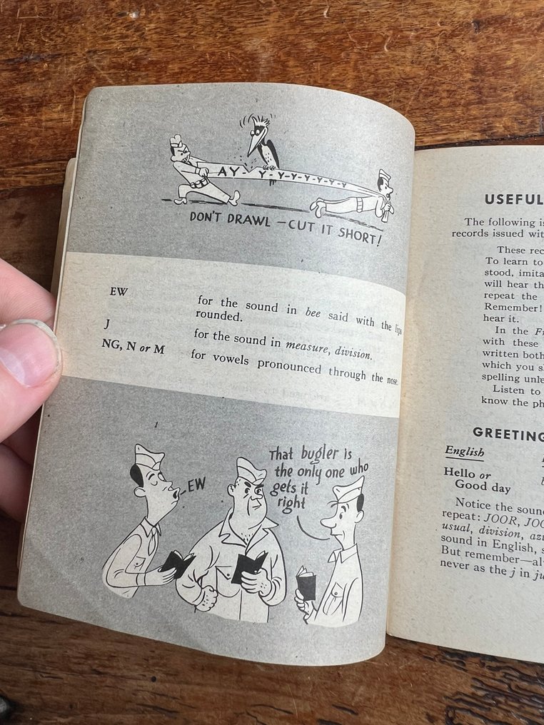 US Army Soldiers French Language Guide - Airborne - Infantry - Ranger - D-Day - Liberation of Europe - 1943 #3.2