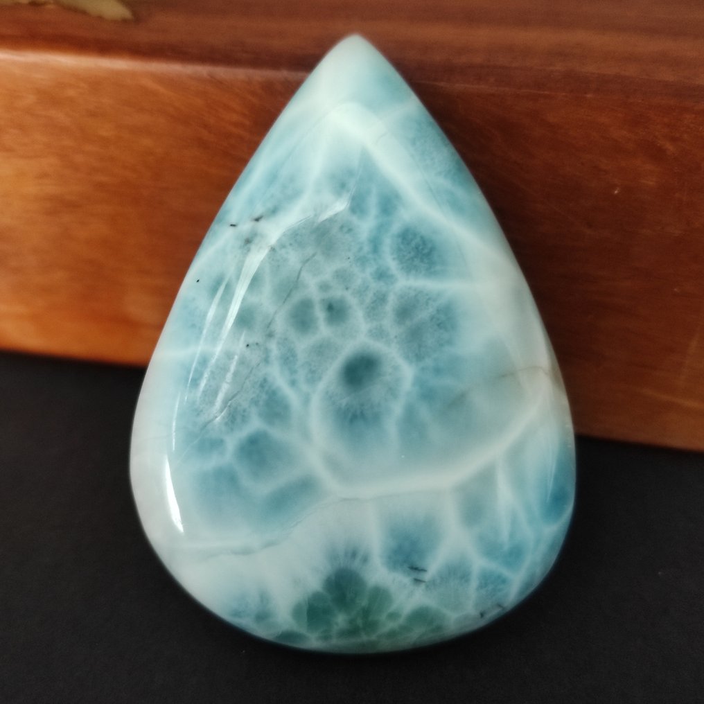 海纹石 弧面形 - 高度: 4 cm - 宽度: 1 cm- 34 g - (1) #1.0