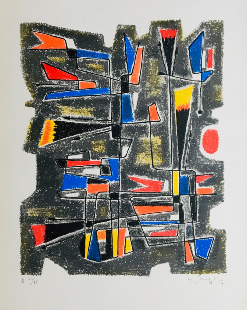 Gustave Singier (1909-1984) - La Patriette de Gonzalve - Lithographie originale signée #1.0