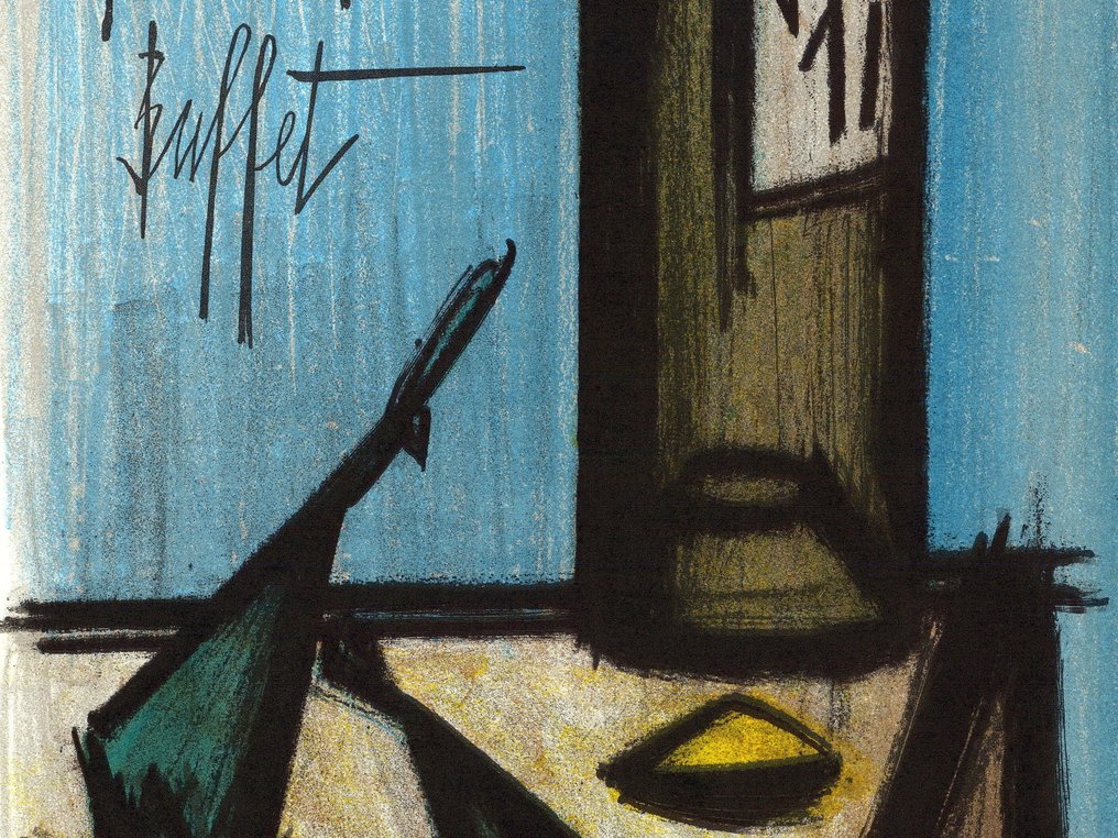 Bernard Buffet (1928-1999) - Nature morte à la bouteille #3.2
