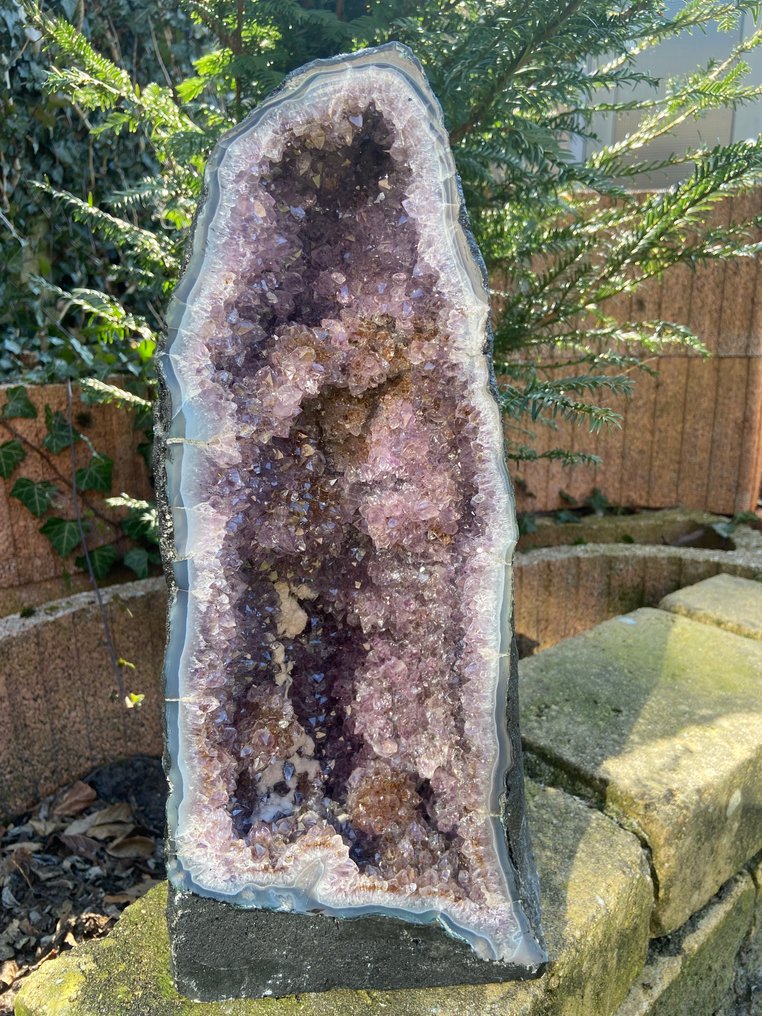 Ametista Geode - Altezza: 40 cm - Larghezza: 18 cm- 10 kg - (1) #1.0