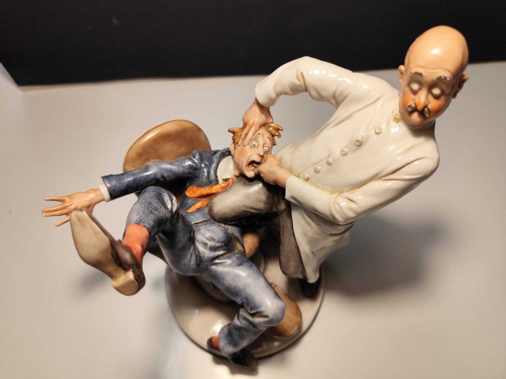 Giuseppe Cappè - Αγαλματίδιο - Il Dentista - Κεραμικό #3.2