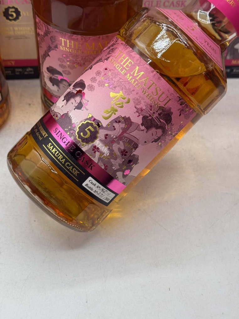 Matsui 5 years old Sakura Single Cask  - 700ml - 3 μπουκαλιών #1.0