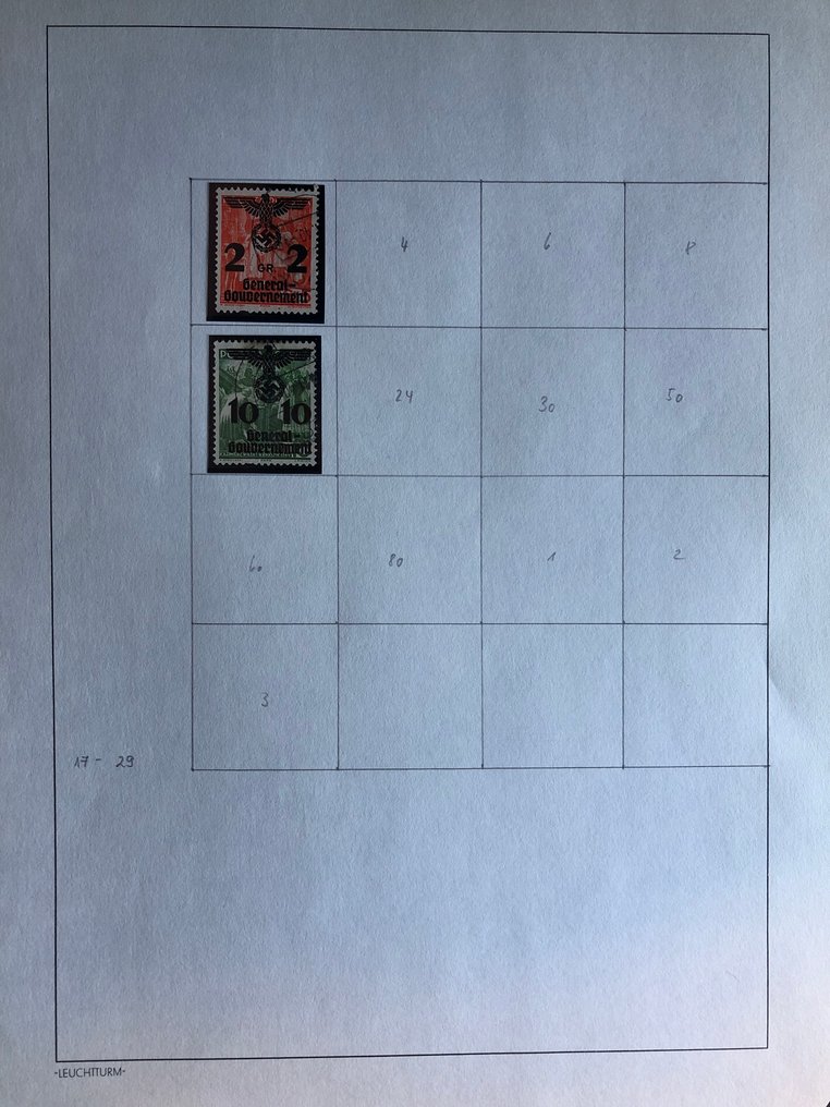 德国 1900/1939 - 德国的附属地区汇编，包括殖民地、投票区、丹齐格、梅梅尔 - Besetzung II. Weltkrieg #2.1