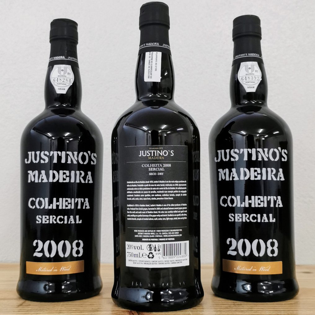 2008 Justino's, Colheita Sercial - Madeira - 3 Bottles (0.75L) #3.2