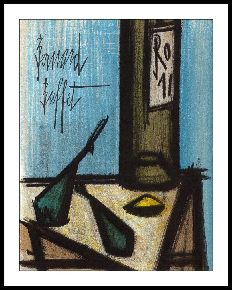 Bernard Buffet (1928-1999) - Nature morte à la bouteille #1.0
