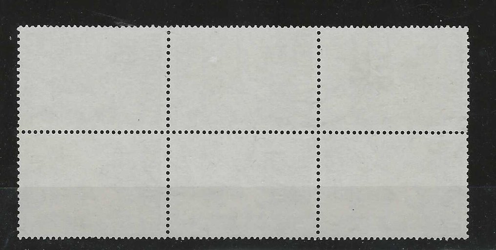 荷兰 1951 - 航空邮件 "MEEUWEN" - NVPH LP12 in gebruikt blok van 6 zegels #1.0