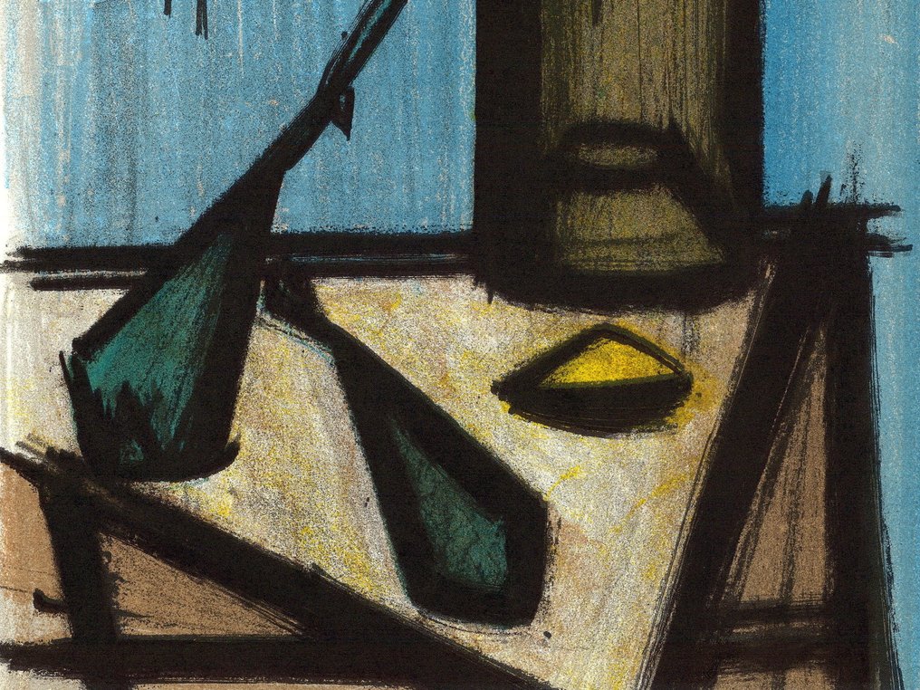 Bernard Buffet (1928-1999) - Nature morte à la bouteille #4.3