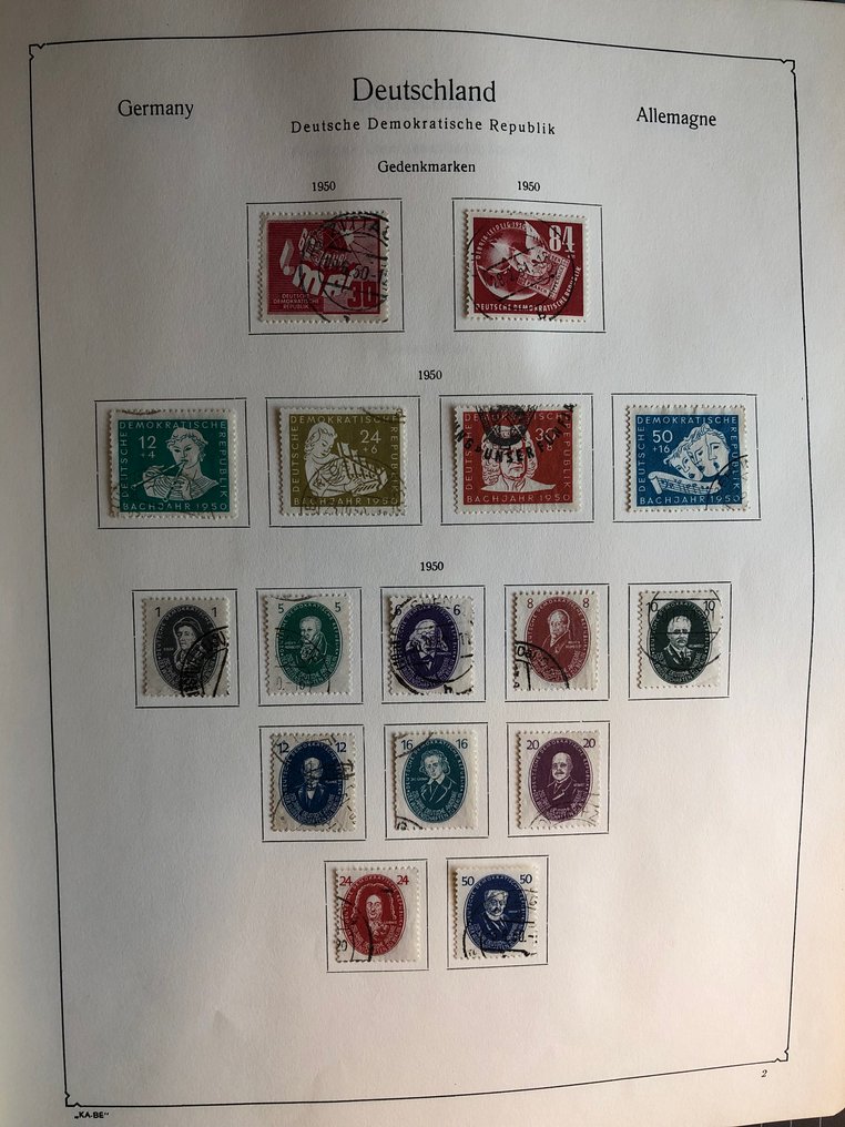 GDR 1949/1974 - Complete cancelled collection until 1966 with all good issues and blocks, from 1967 mint. #2.1