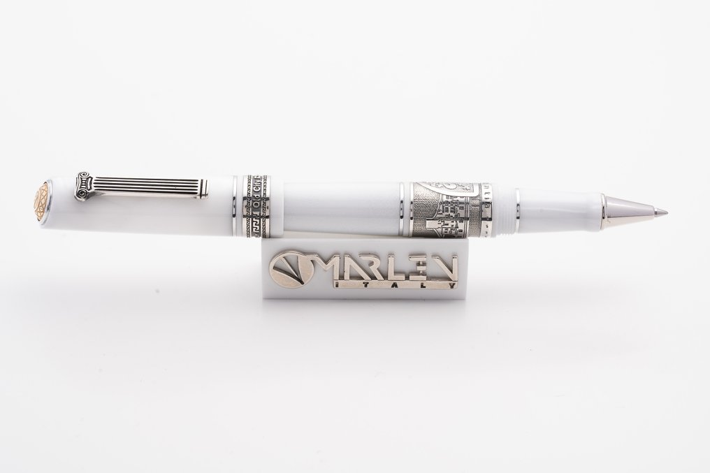 Marlen - Antiche Città Italiane: Firenze - Edizione Numerata in Resina e Argento - Roller ball pen #3.2