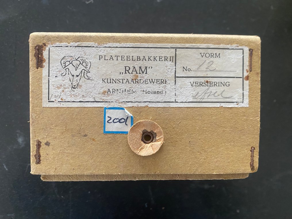Ram, Plateelbakkerij - T.A.C. Colenbrander - Wazon - Papier - Oryginalne opakowanie #2.1