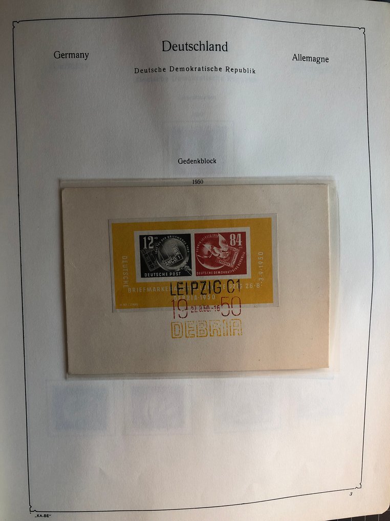 GDR 1949/1974 - Complete cancelled collection until 1966 with all good issues and blocks, from 1967 mint. #3.2