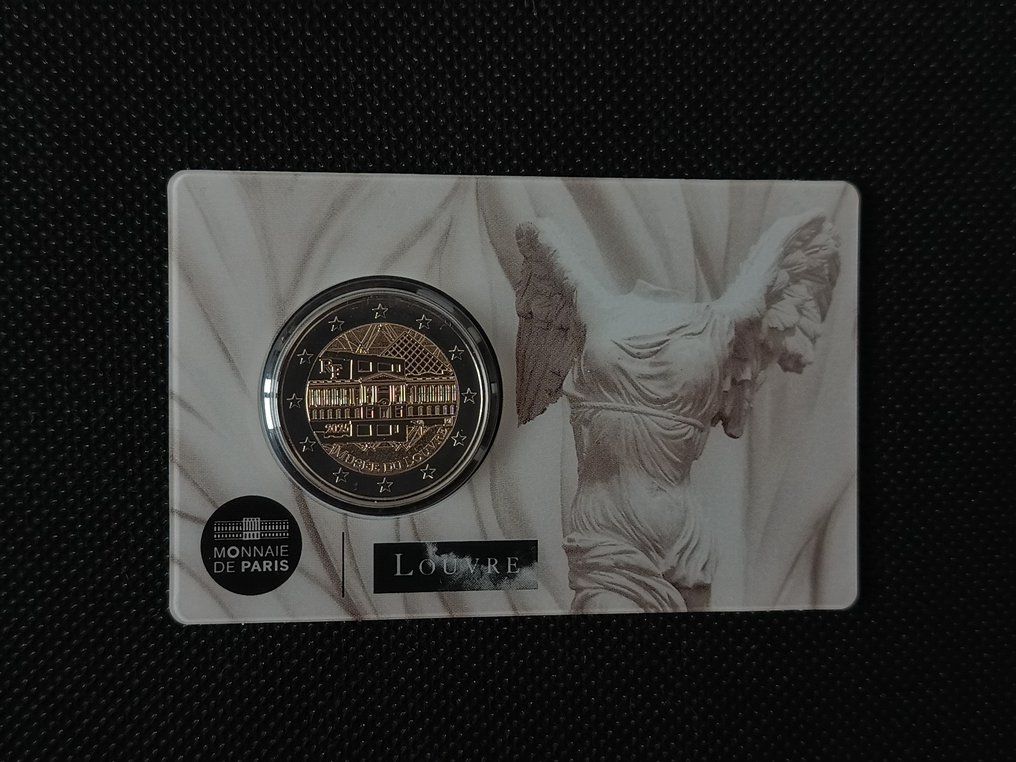 France. 2 Euro 2025 "Musée du Louvre" (4 coincards)  (No Reserve Price) #2.1