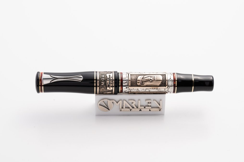 Marlen - Moai - Edizione limitata di 188 esemplari In resina italiana, argento e bronzo - 滾珠筆 #2.1