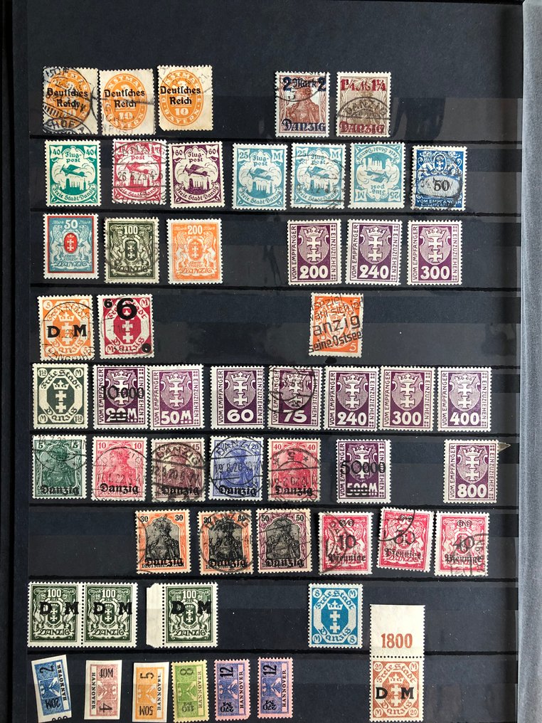 German Empire 1920/1945 - Peripheral areas, notebook with Gdansk, Allenstein, occupations of World War II with various #3.2