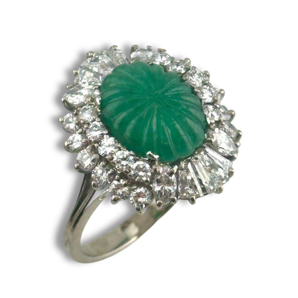 Δαχτυλίδι - 18 καράτια Λευκός χρυσός Διαμάντι (Φυσικό)  #4.3