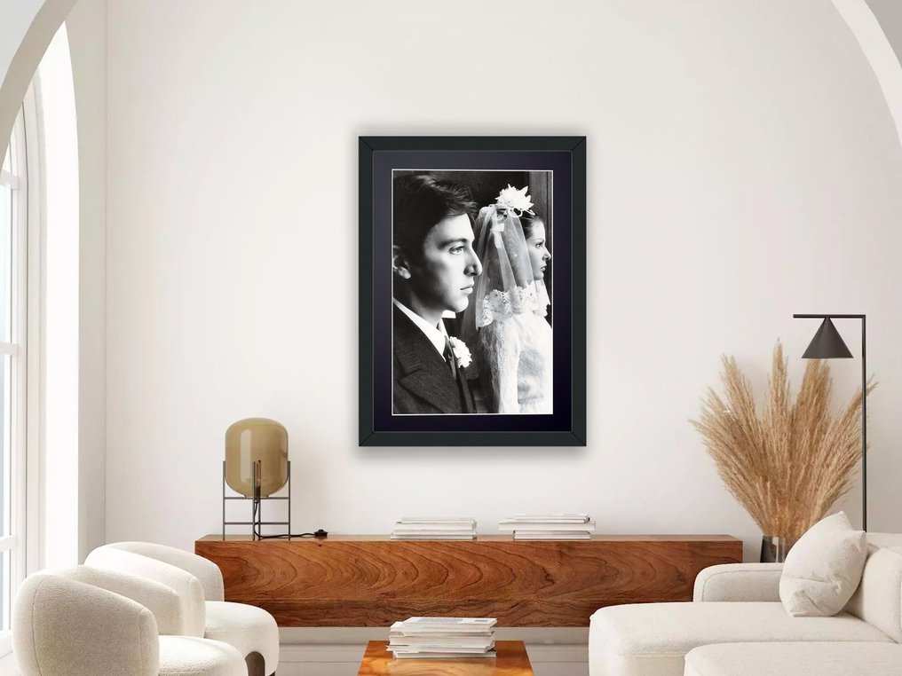 The Godfather - Al Pacino as "Michael Corleone" - Fine Art Photography - Luxury Wooden Frame 70X50 cm - Limited Edition 02 of 30 - Serial 20109 - Original Certificate (COA), Hologram - 100% New. Shipping Reduction from 3 items #2.1