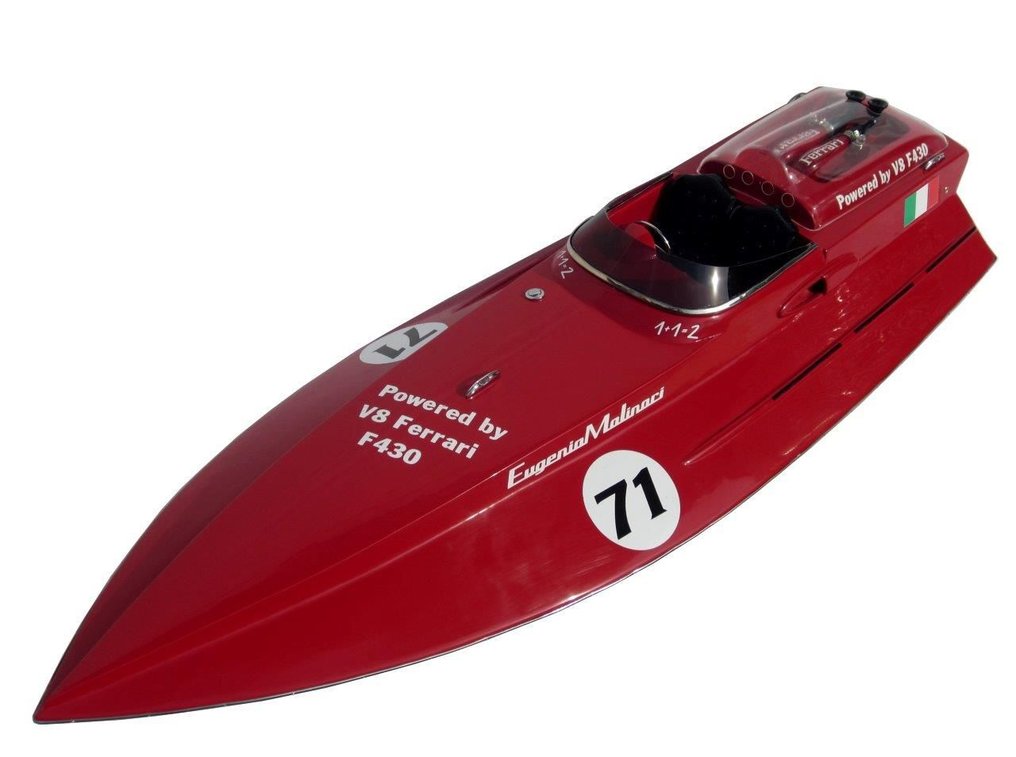 Riva Ferrari F430 maquette 70 cm Bois modelisme 1:8 - Modellboot - Arno Ferrari #1.0