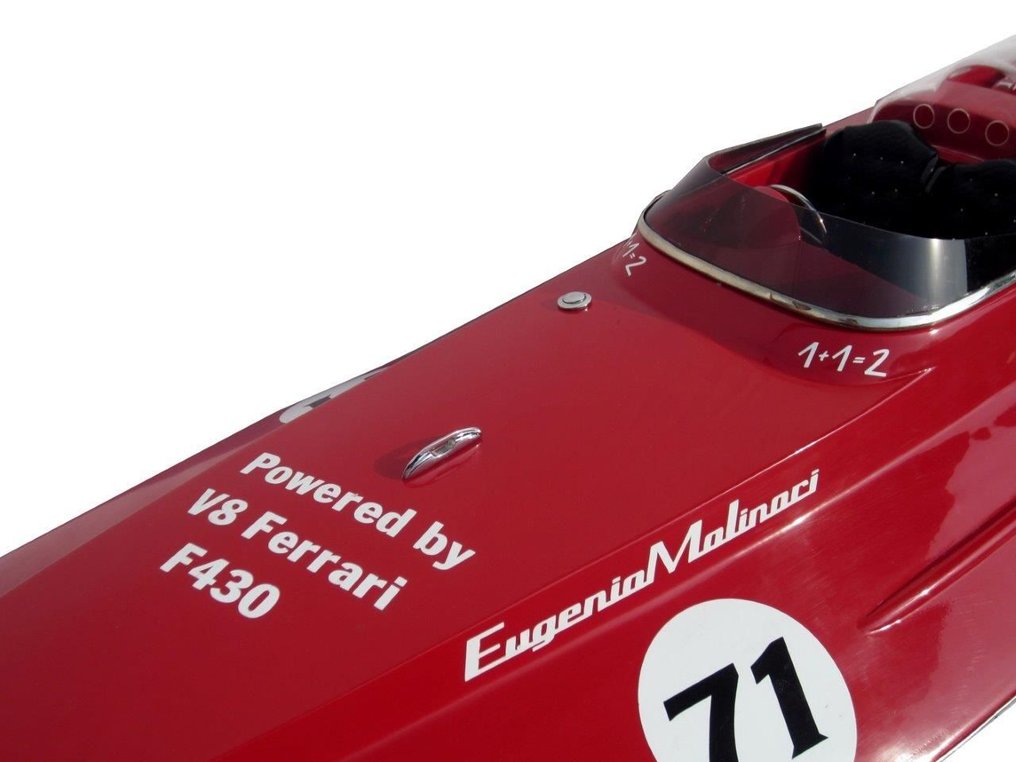 Riva Ferrari F430 maquette 70 cm Bois modelisme 1:8 - Modellboot - Arno Ferrari #3.2