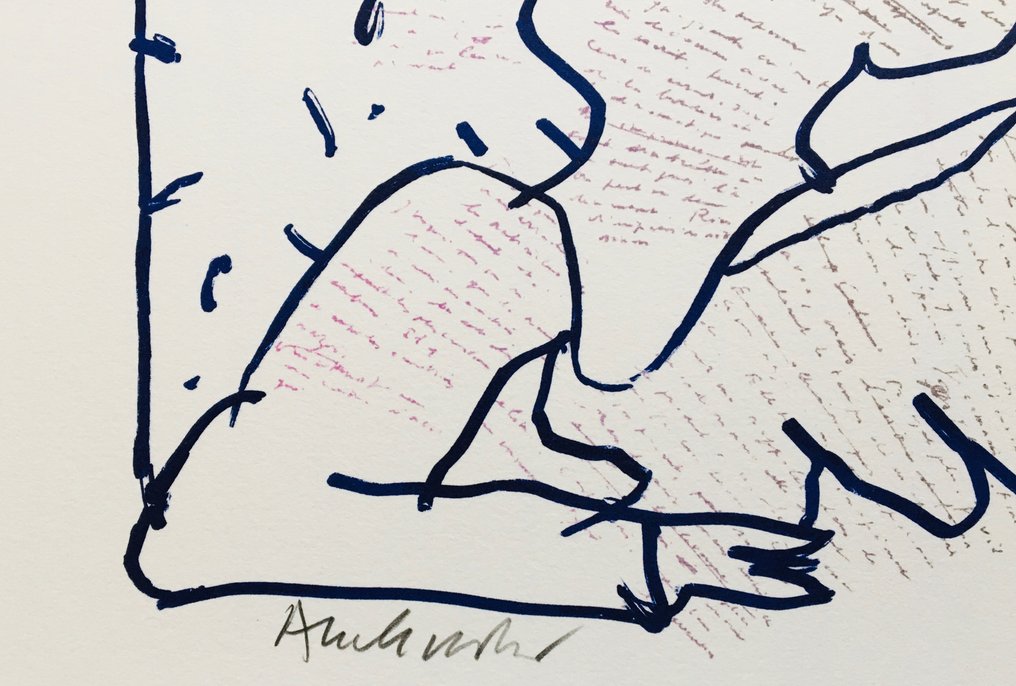 Pierre Alechinsky (1927) - Sans-titre - Lithographie originale signée #4.3