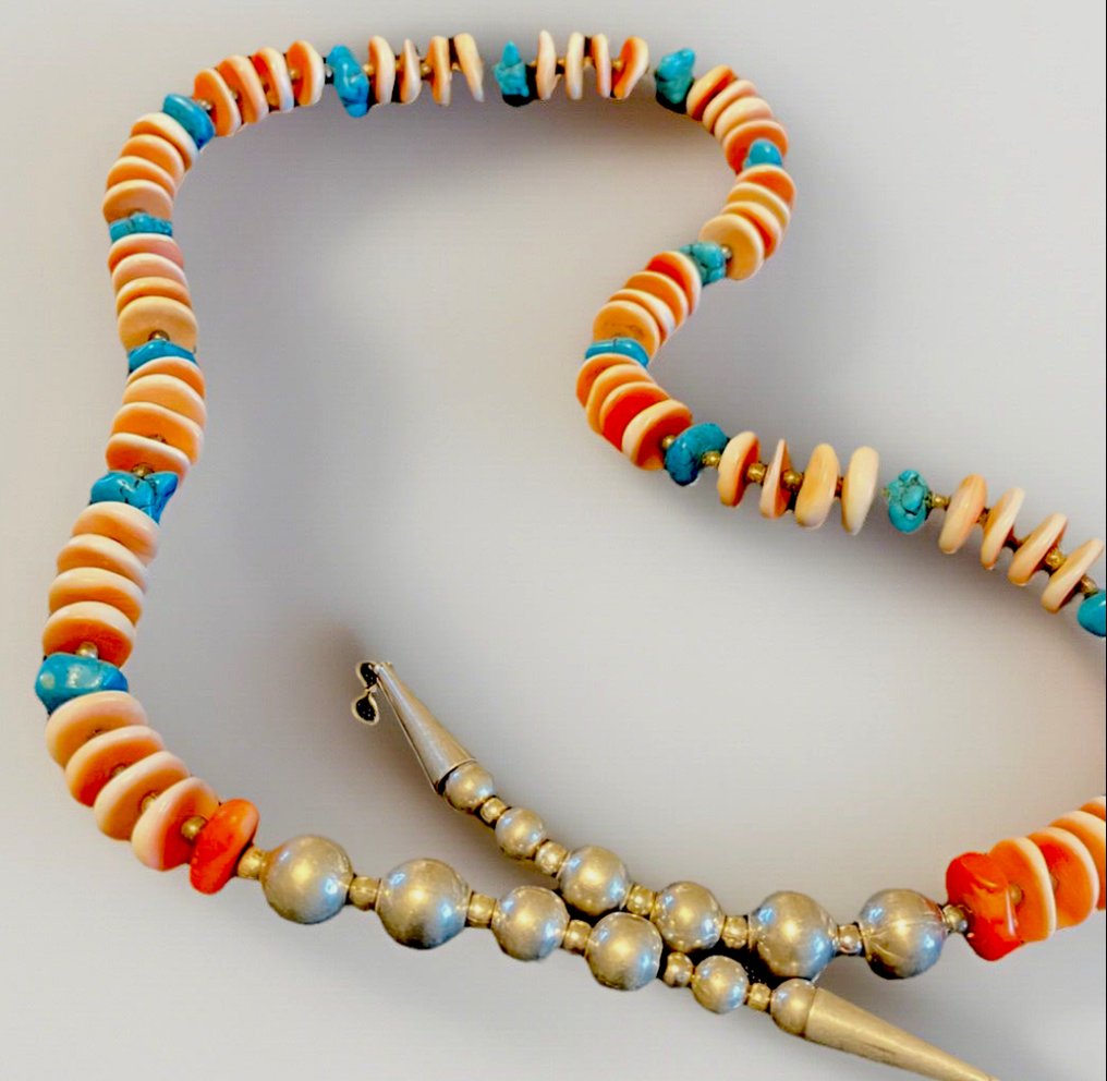 Collana - Stati Uniti Heishi, turchese dell'Arizona  (Senza Prezzo di Riserva) #1.0