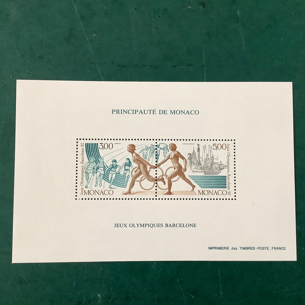Monako 1992 - Specjalne Igrzyska Olimpijskie w Barcelonie. - Yvert bloc speciale 16 #1.0