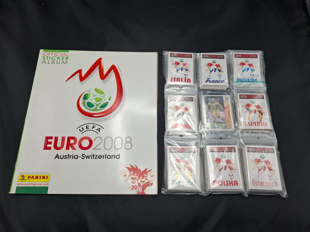 帕尼尼 Euro 2008 克里斯蒂亚诺·罗纳尔多, Zlatan Ibrahimović - FREE shipping! Empty album + complete loose sticker set - 全新(M) #1.0