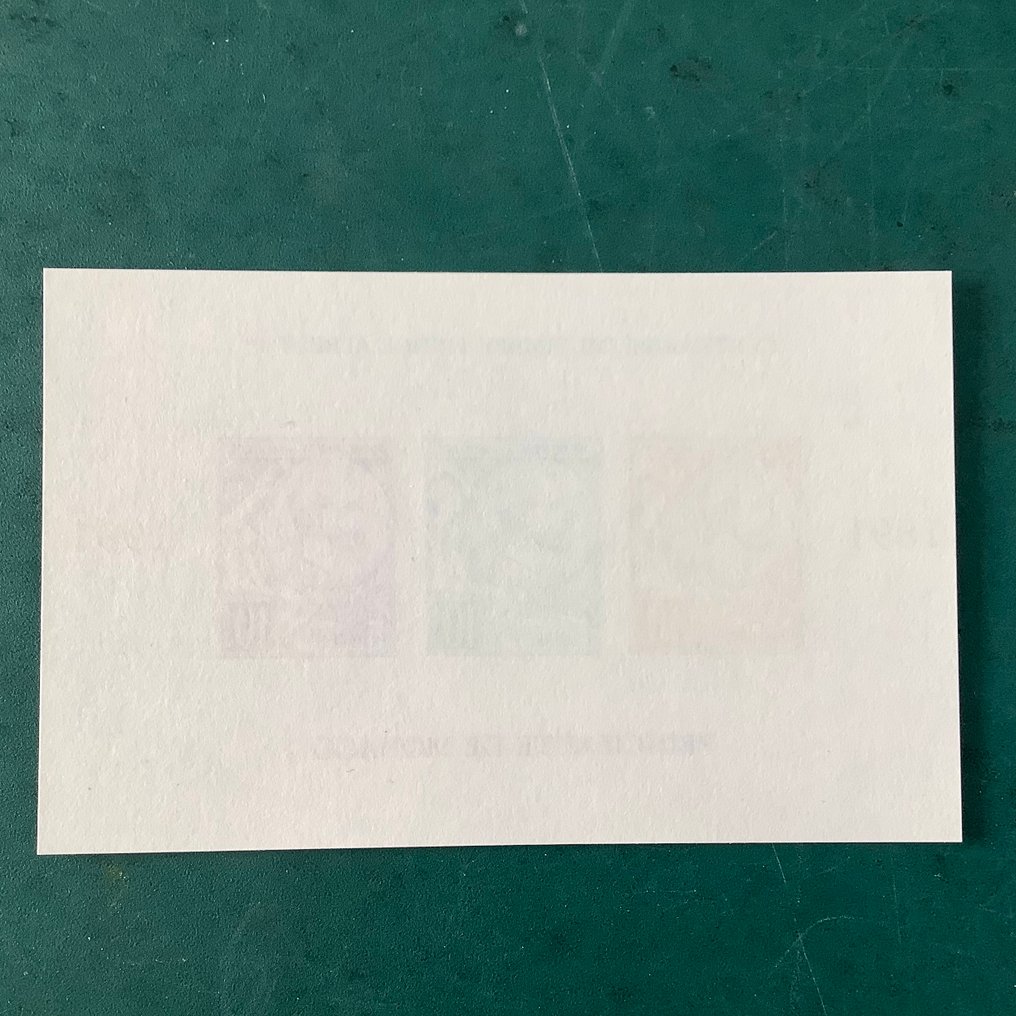 Monaco 1991 - Bloc special: 100 de ani Prince Albert I în bloc neperforat. - Yvert bloc 53a #4.3