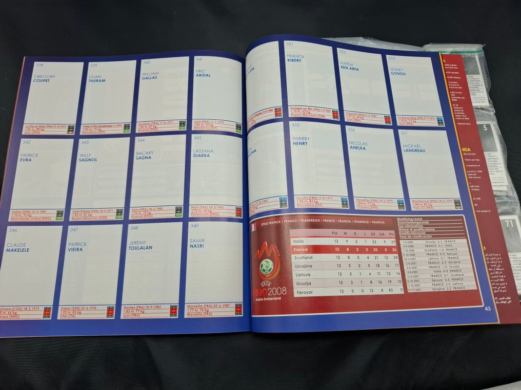 帕尼尼 Euro 2008 克里斯蒂亚诺·罗纳尔多, Zlatan Ibrahimović - FREE shipping! Empty album + complete loose sticker set - 全新(M) #3.2