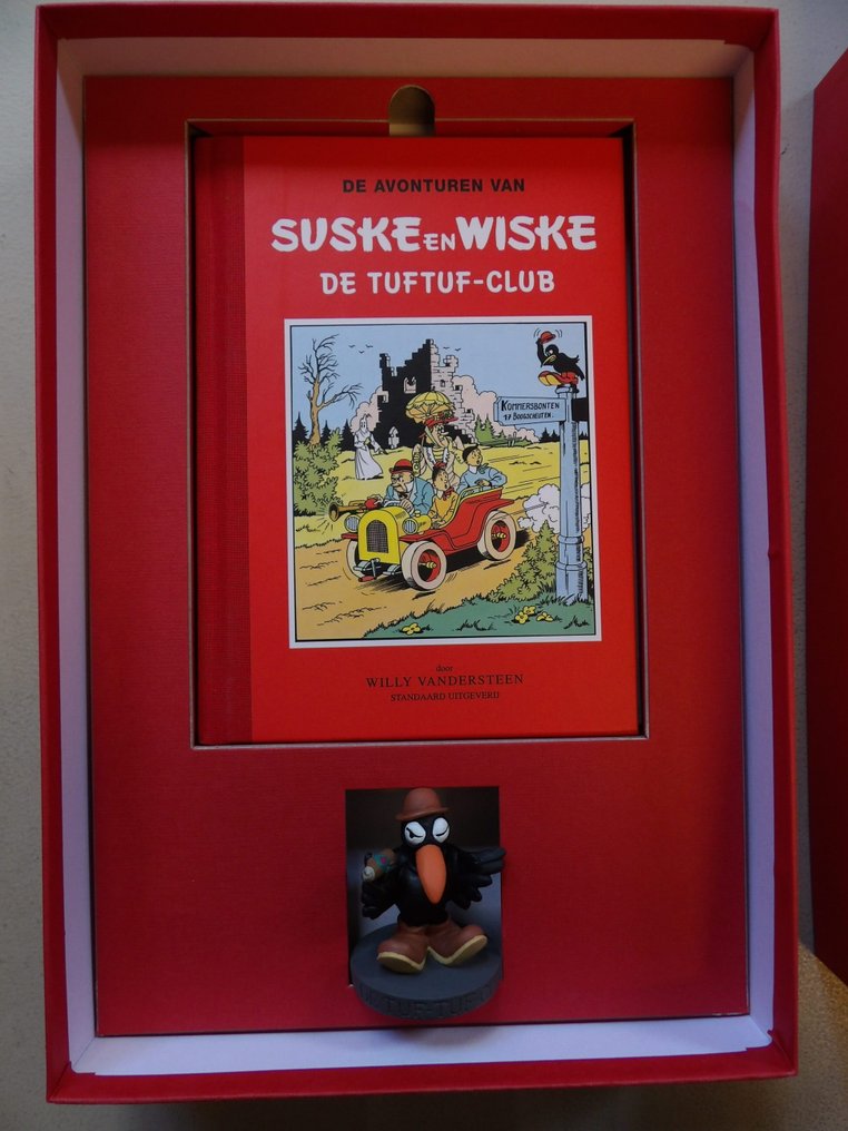 Suske en Wiske - De Tuftuf-club - Luxe box + beeldje raaf + album - 1 Album - 2000 #1.0