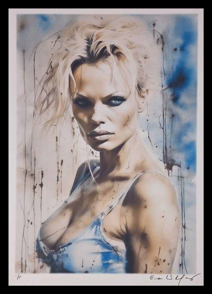 Pamela Anderson - watercolor edition by Emma Wildfang - Large size #1.0