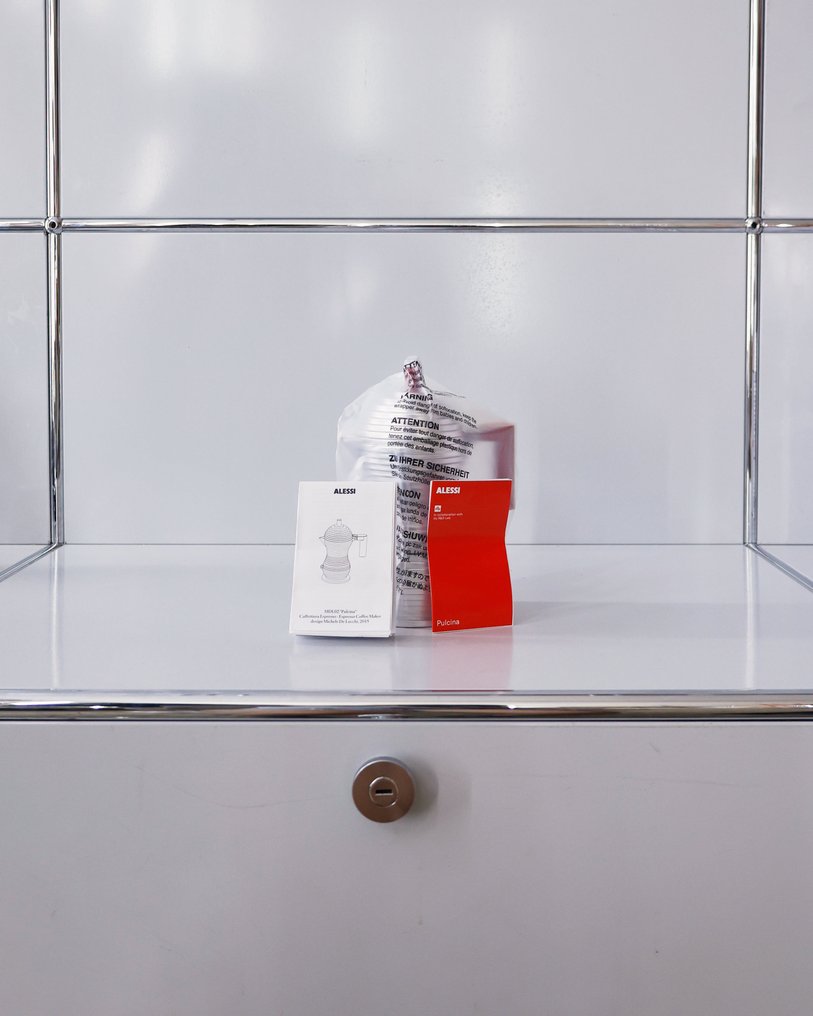 Alessi - Michele De Lucchi - Pulcina - Macchina del caffè -  3 tazze, 15 cl - Alluminio #2.1
