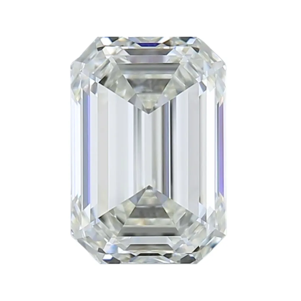 1 pcs 鑽石  (天然)  - 1.51 ct - 祖母綠形 - I(極微黃、正面看為白色) - IF - 國際寶石學院（International Gemological Institute (IGI)） - 理想切割鑽石 #1.0