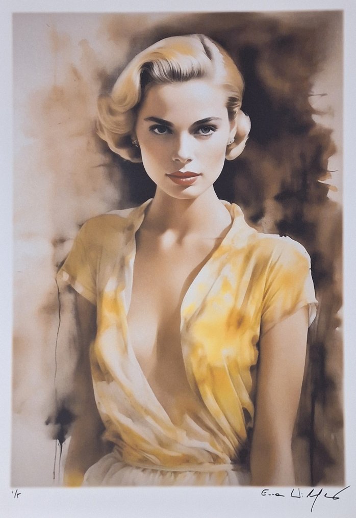 Grace Kelly - watercolor edition by Emma Wildfang - Large size #4.3