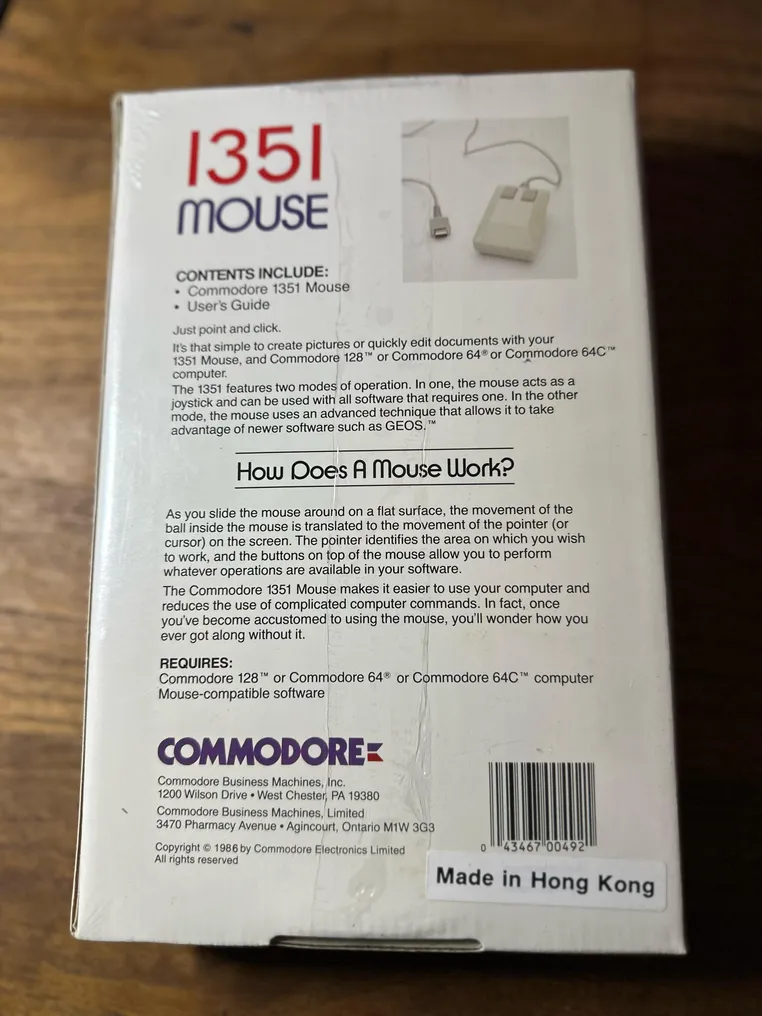 Commodore 1351 mouse - 電腦 - 原裝盒未拆封 #4.3