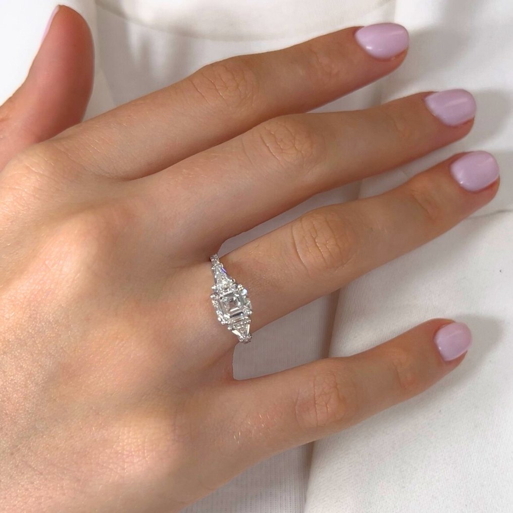 Gyűrű - 18 kt. Fehér arany -  2.70ct. tw. Gyémánt (Természetes) - Gyémánt #3.2