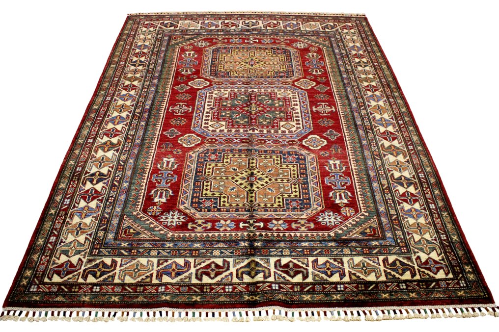 Designer 'Shirvan' Kazak Fremragende kvalitet mesterværk - Tæppe - 149 cm - 210 cm #1.0