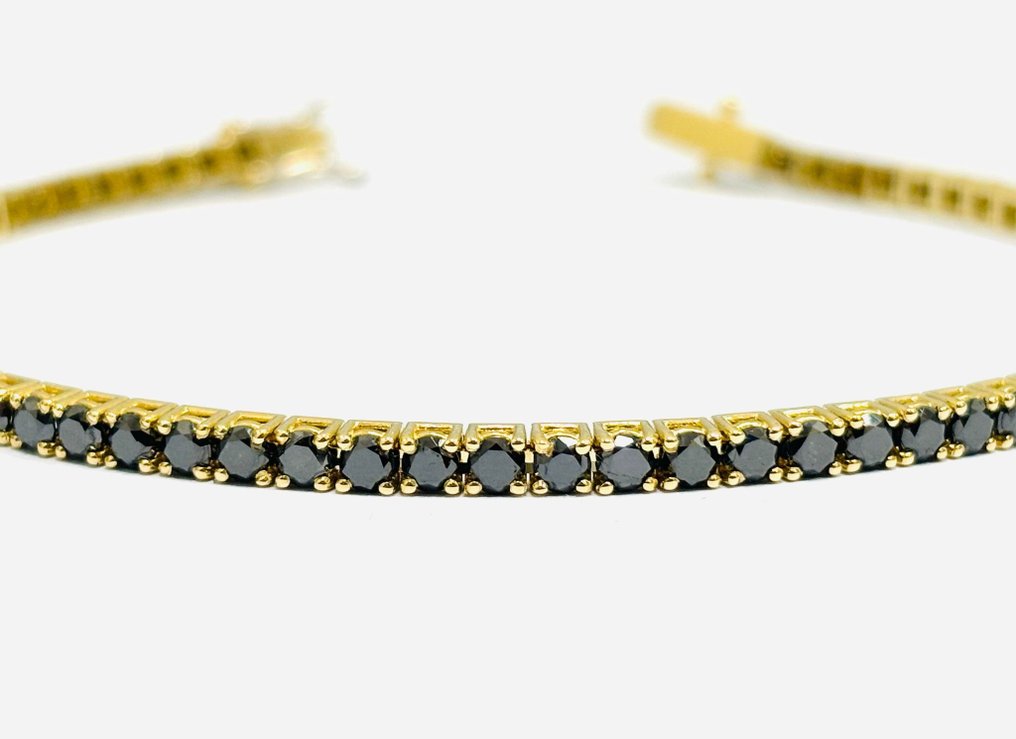 手鈪 - 18 克拉 黃金 - 8.15ct. tw. 鉆石 (經顏色處理) - 意大利制造 #2.1