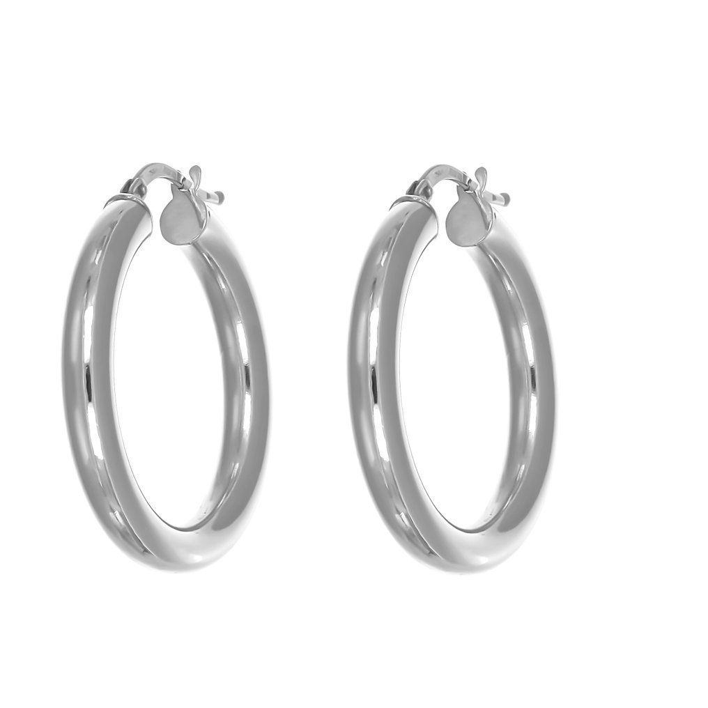 Nincs minimálár - Drop fülbevaló - 18 kt. Fehér arany #3.2