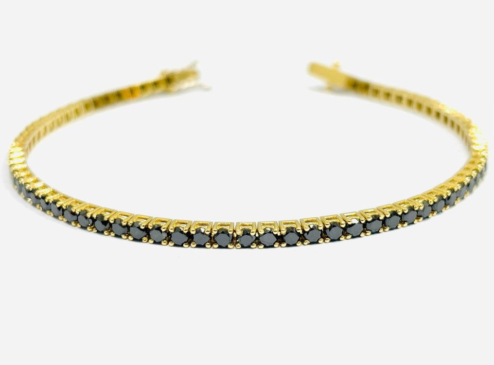 手鈪 - 18 克拉 黃金 - 8.15ct. tw. 鉆石 (經顏色處理) - 意大利制造 #1.0