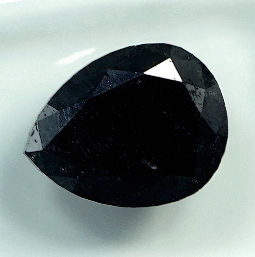 1 pcs Diamant  (Farvebehandlet)  - 3.01 ct - Ikke specificeret i laboratorierapporten - Gem Report Antwerp (GRA) #3.2