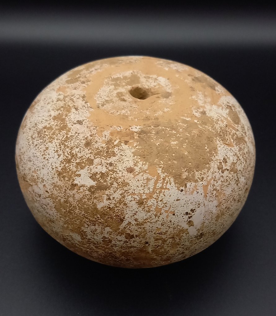 Oldtidens Hellas, klassisk periode Terrakotta Stort vestgresk kake-votiv - 75 mm #1.0