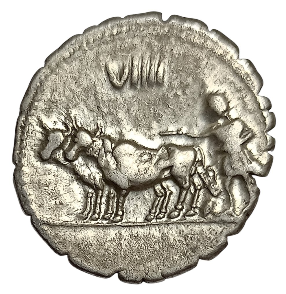 Römische Republik. C. Marius C.f. Capito, 81 v.u.Z.. Denarius #1.0